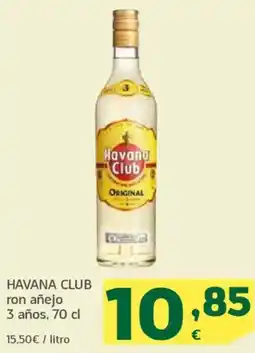 HiperDino HAVANA CLUB ron añejo 3 años oferta