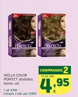 HiperDino WELLA COLOR PERFECT distintos tonos oferta
