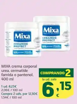 HiperDino MIXA crema corporal urea, cermatide famida o pantenol oferta