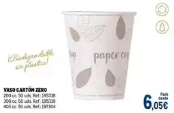 Makro Vaso cartón zero oferta