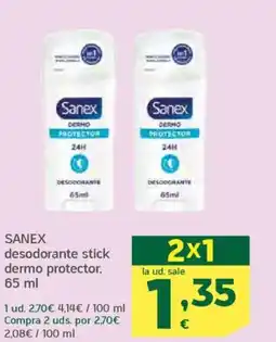 HiperDino SANEX desodorante stick dermo protector oferta