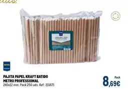 Makro Kraft - pajita papel batido oferta
