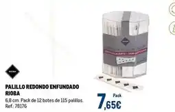 Makro Rioba - palillo redondo enfundado oferta