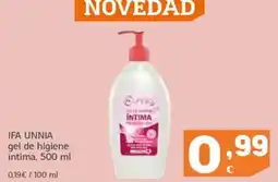 HiperDino IFA UNNIA gel de higiene íntima oferta