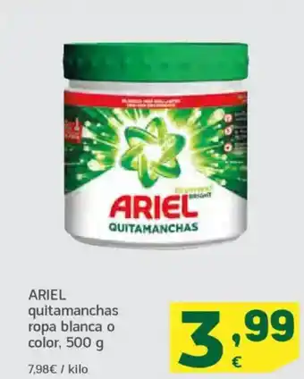 HiperDino ARIEL quitamanchas ropa blanca o color oferta