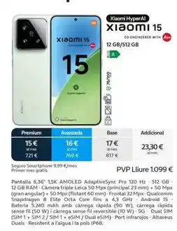 Movistar Xiaomi - hyper 15 oferta