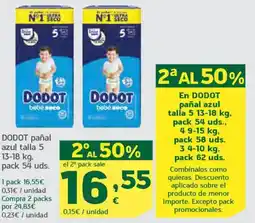 HiperDino DODOT pañal azul talla 5 oferta