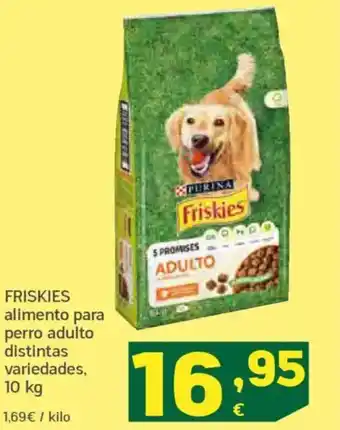 HiperDino FRISKIES alimento para perro adulto distintas variedades oferta