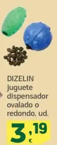 HiperDino Dizelin juguete dispensador ovalado o redondo oferta