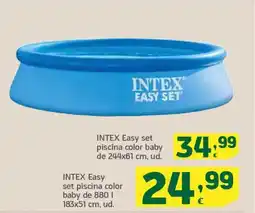 HiperDino INTEX Easy set piscina color baby de 183x51 cm oferta