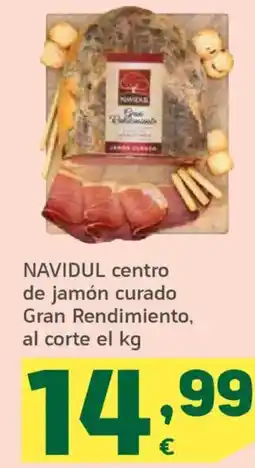 HiperDino NAVIDUL centro de jamón curado Gran Rendimiento oferta