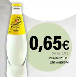 Cash Ifa SCHWEPPES Tónica botella cristal oferta