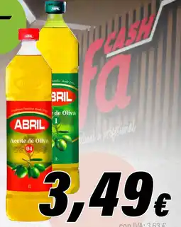Cash Ifa ABRIL Aceite oliva 0,4° o 1º botella oferta
