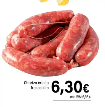 Cash Ifa Chorizo criollo fresco oferta