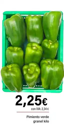 Cash Ifa Pimiento verde granel oferta