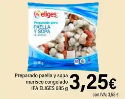 Cash Ifa IFA ELIGES Preparado paella y sopa marisco congelado oferta