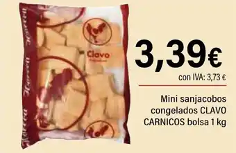Cash Ifa Clavo carnicos mini sanjacobos congelados oferta