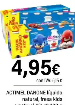 Cash Ifa DANONE Actimel líquido natural, fresa kids o natural 0% oferta
