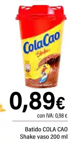 Cash Ifa Batido Shake vaso oferta