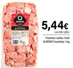 Cash Ifa ALMIREZ Fiambre sellos York bandeja oferta