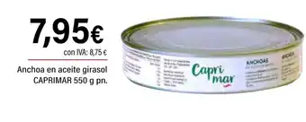 Cash Ifa CAPRIMAR Anchoa en aceite girasol oferta