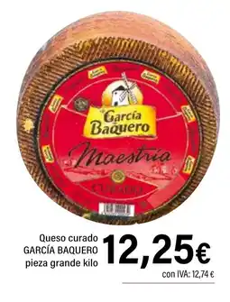 Cash Ifa GARCÍA BAQUERO Queso curado pieza grande oferta