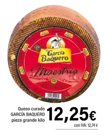 Cash Ifa GARCÍA BAQUERO Queso curado pieza grande oferta