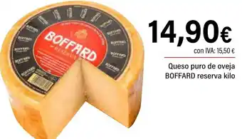 Cash Ifa BOFFARD Queso puro de oveja reserva oferta