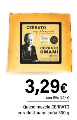 Cash Ifa Queso mezcla cerrato curado umami cuña oferta