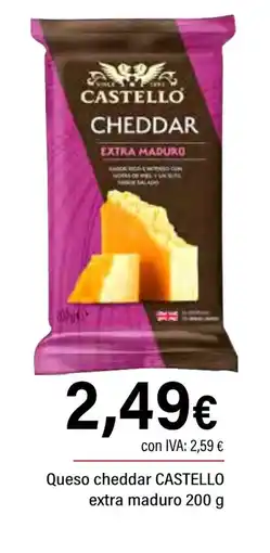 Cash Ifa CASTELLO Queso cheddar extra maduro oferta