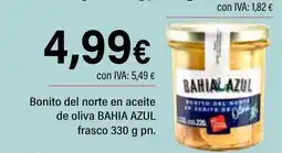 Cash Ifa BAHIA AZUL Bonito del norte en aceite de oliva frasco oferta