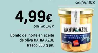 Cash Ifa BAHIA AZUL Bonito del norte en aceite de oliva frasco oferta
