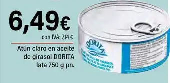 Cash Ifa DORITA Atún claro en aceite de girasol oferta