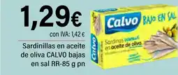 Cash Ifa CALVO Sardinillas en aceite de oliva bajas en sal RR- oferta