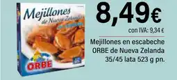Cash Ifa ORBE Mejillones en escabeche de Nueva Zelanda oferta