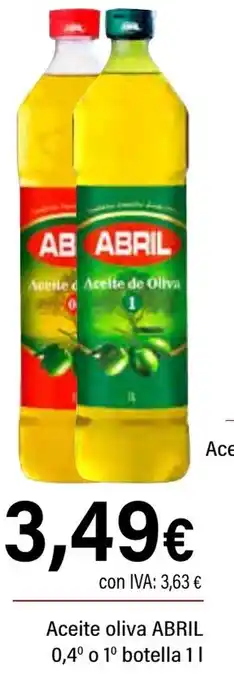 Cash Ifa ABRIL Aceite oliva 0,4° o 1º oferta