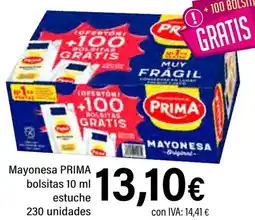 Cash Ifa PRIMA Mayonesa bolsitas estuche 230 unidades oferta