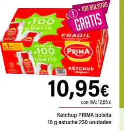 Cash Ifa PRIMA Ketchup bolsita estuche 230 unidades oferta