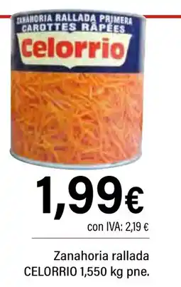 Cash Ifa CELORRIO Zanahoria rallada oferta
