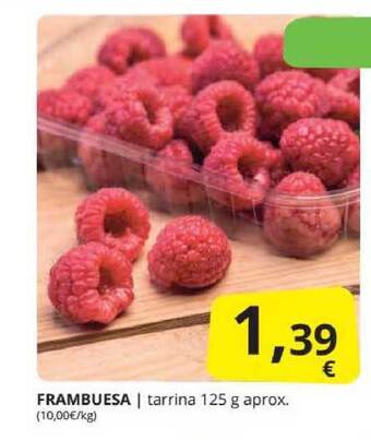 Supermercados MAS Frambuesa oferta