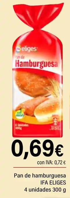 Cash Ifa IFA ELIGES Pan de hamburguesa oferta