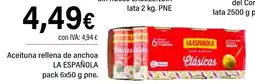 Cash Ifa LA ESPAÑOLA Aceituna rellena de anchoa oferta