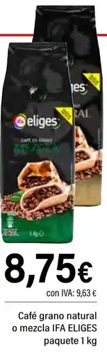 Cash Ifa IFA ELIGES Café grano natural o mezcla paquete oferta
