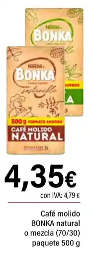 Cash Ifa BONKA Café molido natural o mezcla (70/30) paquete 500 g oferta