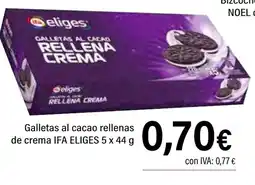 Cash Ifa IFA ELIGES Galletas al cacao rellenas de crema oferta