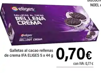Cash Ifa IFA ELIGES Galletas al cacao rellenas de crema oferta
