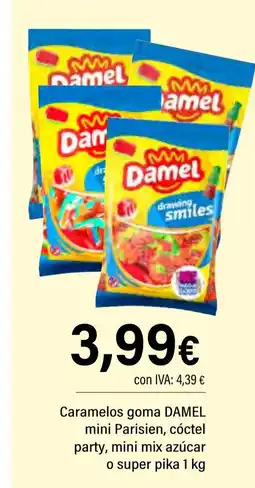 Cash Ifa DAMEL Caramelos goma mini Parisien, cóctel party, mini mix azúcar o super pika oferta