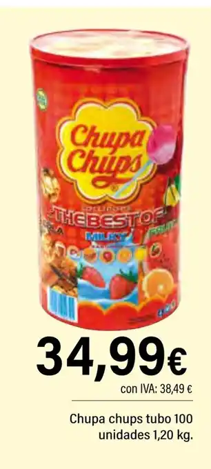 Cash Ifa Chupa chups tubo 100 unidades 1 oferta