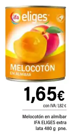 Cash Ifa IFA ELIGES Melocotón en almíbar extra oferta