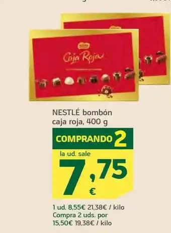 HiperDino Nestlé Bombón Caja Roja oferta
